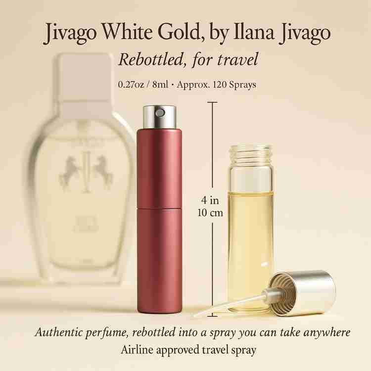 Jivago White Gold Cologne by Ilana Jivago Cologne 0.27 Oz Travel Spray