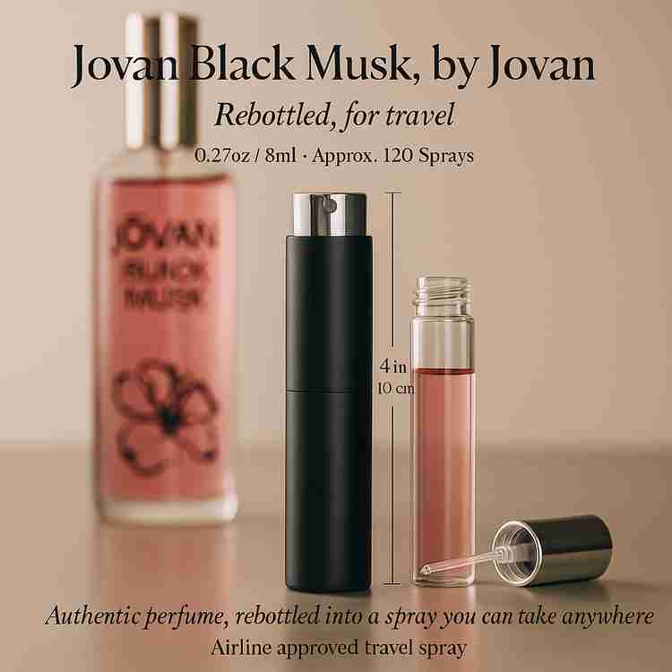 Jovan Black Musk Perfume by Jovan Perfume 0.27 Oz Travel Spray