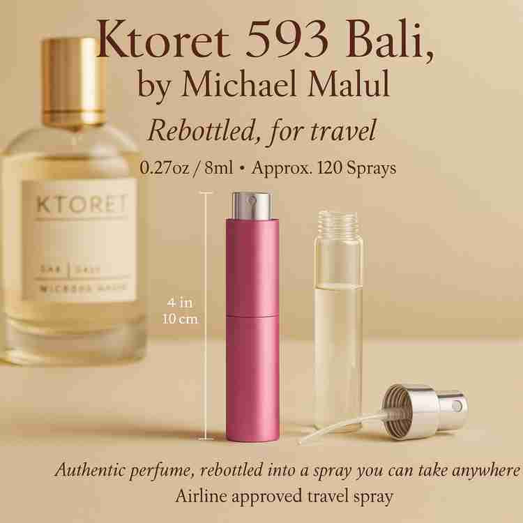 Ktoret 593 Bali Perfume by Michael Malul Perfume 0.27 Oz Travel Spray