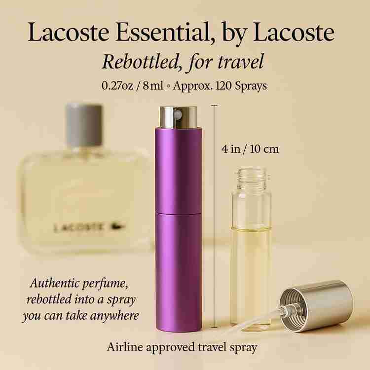 Lacoste Essential Cologne by Lacoste Cologne 0.27 Oz Travel Spray