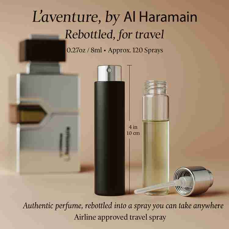 L'aventure Cologne by Al Haramain Cologne 0.27 Oz Travel Spray