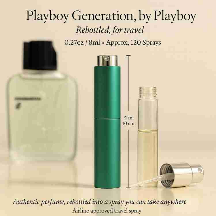 Playboy Generation Cologne by Playboy Cologne 0.27 Oz Travel Spray