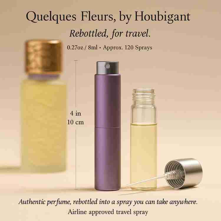 Quelques Fleurs Perfume by Houbigant Perfume 0.27 Oz Travel Spray