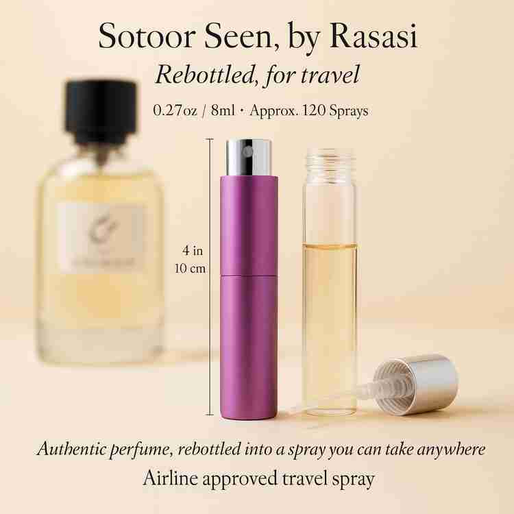Sotoor Seen Perfume by Rasasi Perfume 0.27 Oz Travel Spray