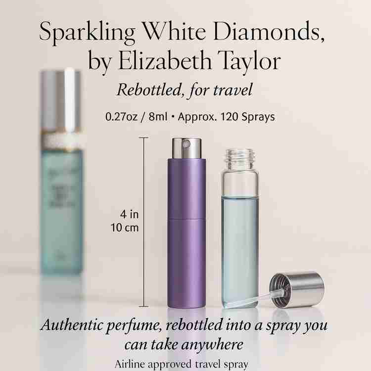 Sparkling White Diamonds Perfume by Elizabeth Taylor Perfume 0.27 Oz Travel Spray