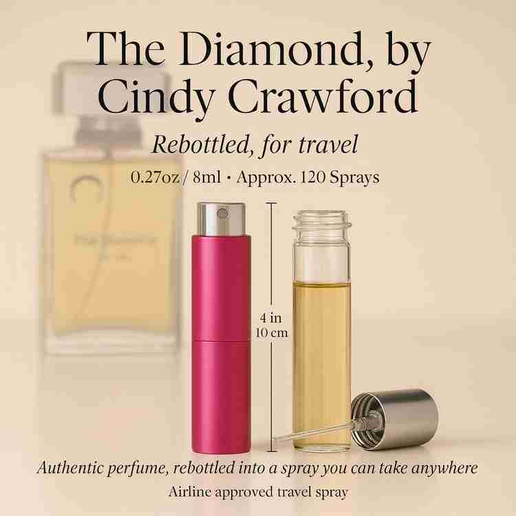The Diamond Cologne by Cindy Crawford Cologne 0.27 Oz Travel Spray