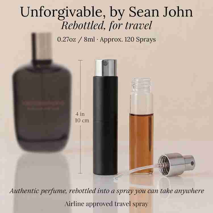 Unforgivable Cologne by Sean John Cologne 0.27 Oz Travel Spray