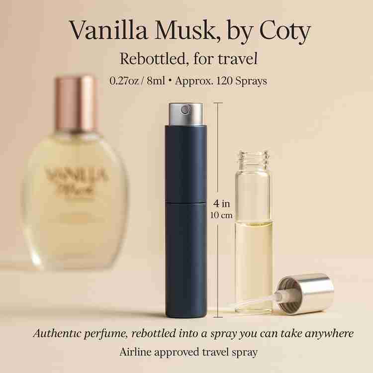 Vanilla Musk Perfume by Coty Perfume 8 ml Travel Spray