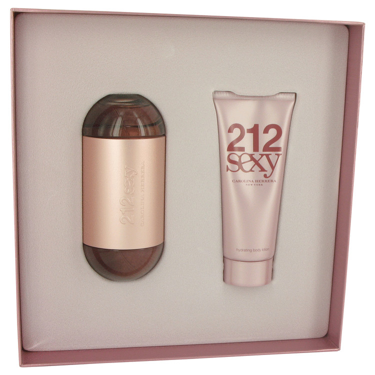 212 Sexy Gift Set -- Gift Set - 3.4 oz Eau De Parfum Spray + 3.4 oz Body Lotion for Women