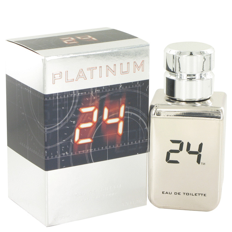 24 Platinum The Fragrance by ScentStory Men Eau De Toilette Spray 1.7 oz Image