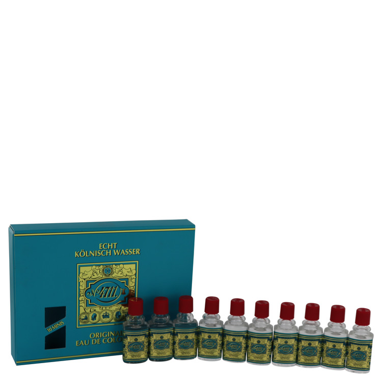 4711 Cologne Gift Set - Includes Ten (10) Travel size Eau De Cologne .10 oz  in a gift box Guatemala