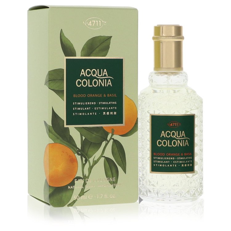 4711 Acqua Colonia Blood Orange & Basil by 4711 - Eau De Cologne Spray (Unisex) 1.7 oz 50 ml