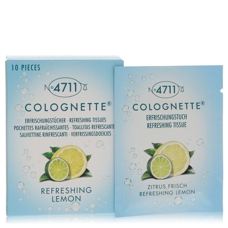 4711 Colognette Refreshing Lemon Cologne by 4711 -- Box Of 10 Refreshing Tissues