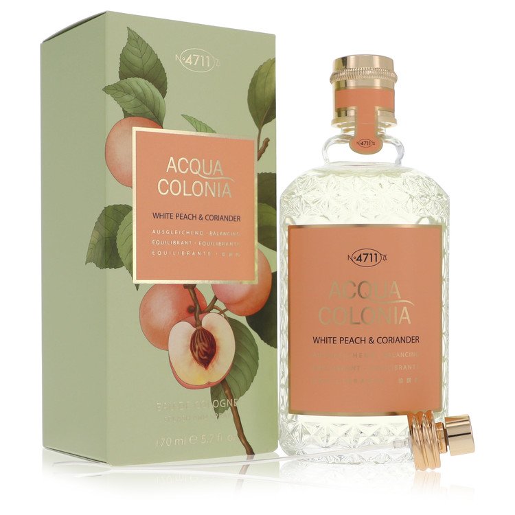 Authentic 4711 Acqua Colonia White Peach & Coriander Cologne Spray (Unisex) 3.4 oz Outlet Batch Verified Bottle