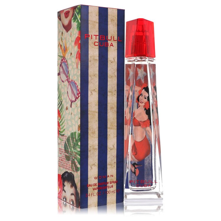 Pitbull Cuba Perfume 3.4 oz EDP Spray (Unboxed) for Women