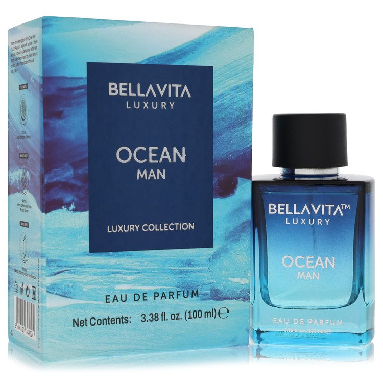 Bellavita Luxury Ocean Cologne 3.38 oz EDP Spray (Unboxed) for Men