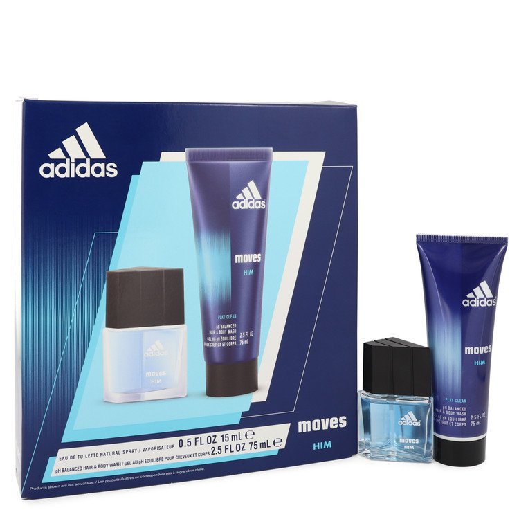 Adidas Moves by Adidas Men Gift Set *.5 oz Eau De Toilette Spray + 2.5 oz Hair & Body Wash Image