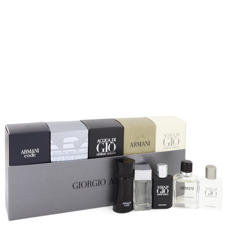 ARMANI by Giorgio Armani Men Gift Set *Travel Set Includes Armani Code, Emporio Armani Diamonds, Acqua Di Gio, Armani and Acqua Di Gio Profumo Image