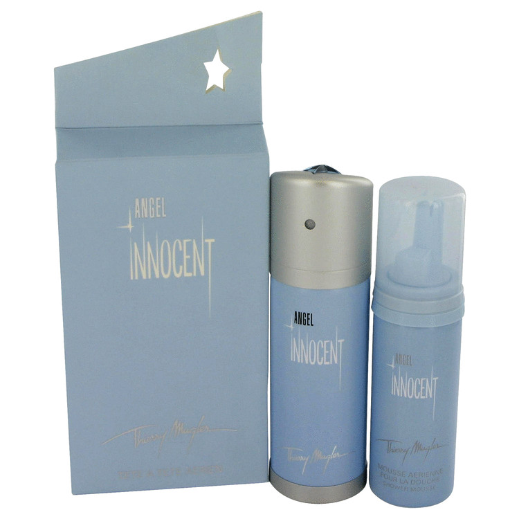Angel Innocent for Women, Gift Set (1.48 oz EDP Spray + 1.7 oz Shower Mousse)