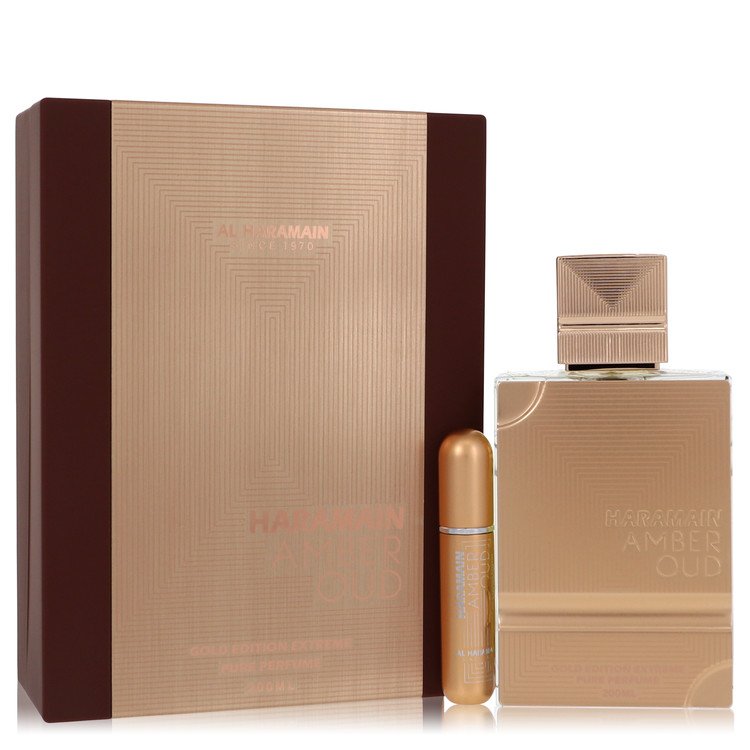 Al Haramain Amber Oud Gold Edition Extreme Gift Set -- Gift Set - 6.7 Pure Perfume Spray + 0.34 oz Refillable Spray for Women