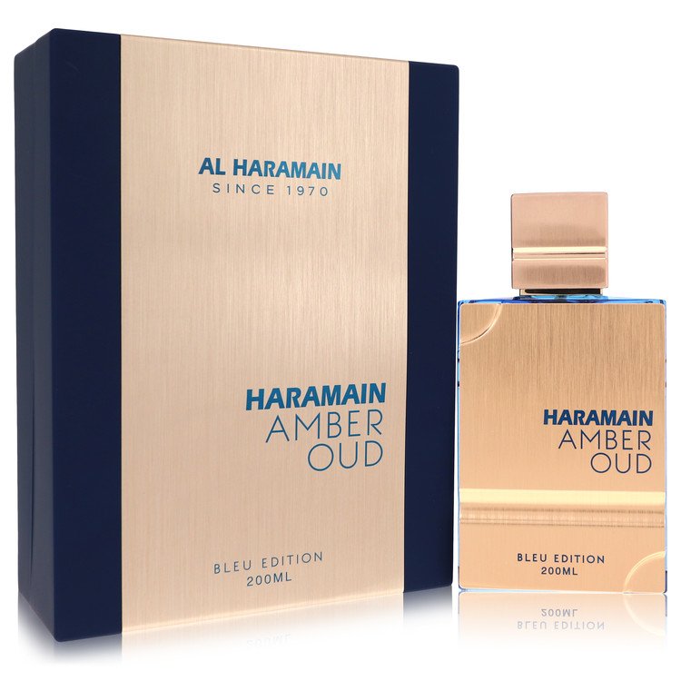 Al Haramain Amber Oud Bleu Cologne 200 ml EDP Spray with Refillable Atomizer for Men