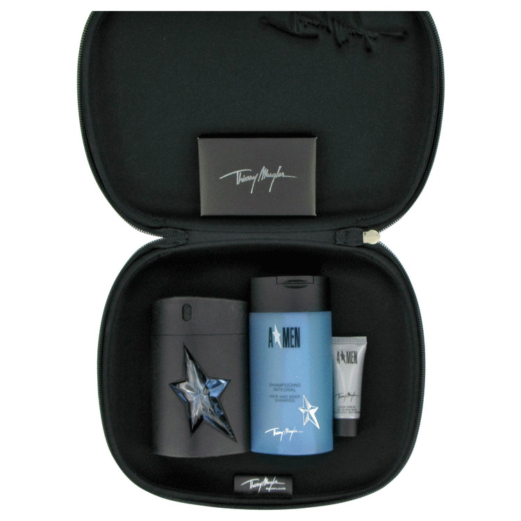 Angel for Men, Gift Set (1.7 oz EDT Spray + 3.5 oz Hair & Body Shampoo + .35 oz Self Bronzer)