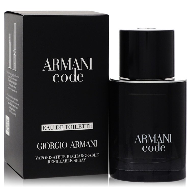 Armani Code Cologne 50 ml EDT Spray Refillable for Men