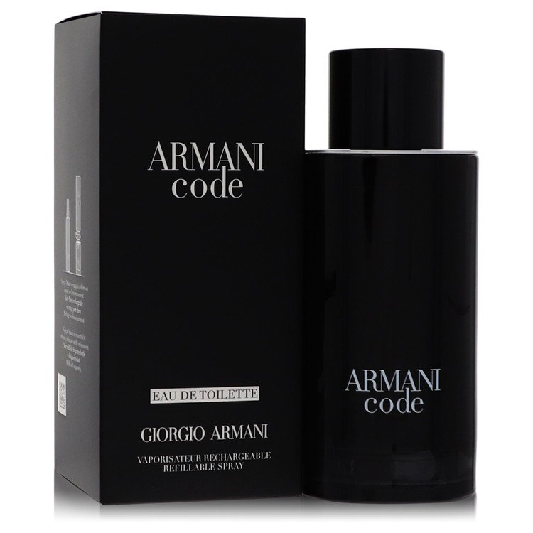 Armani Code Cologne 125 ml EDT Spray Refillable for Men
