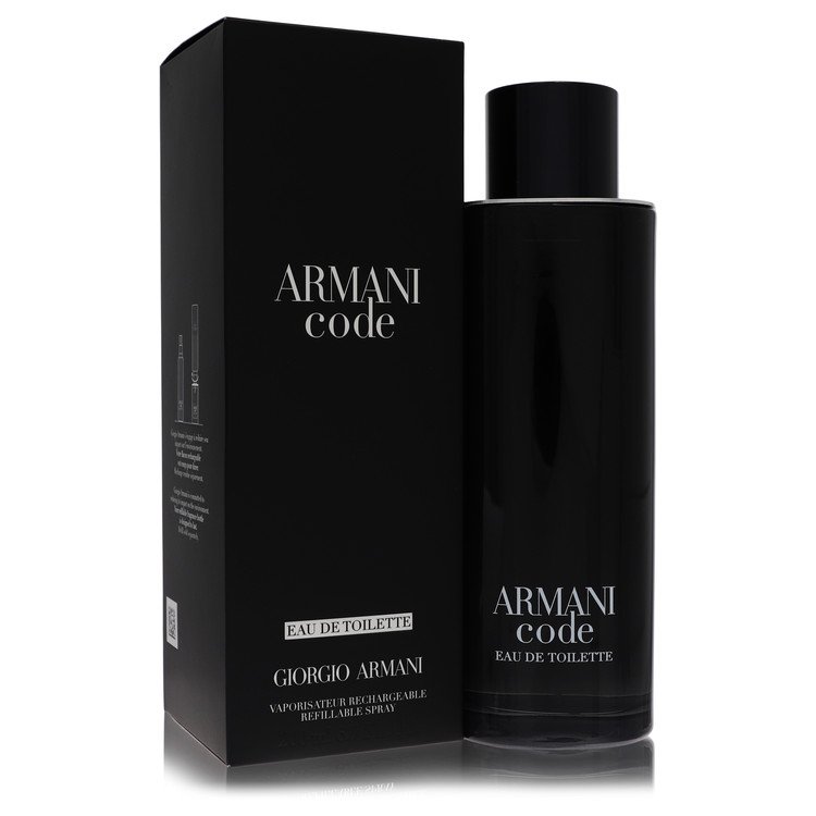 Armani Code Cologne 200 ml EDT Spray Refillable for Men