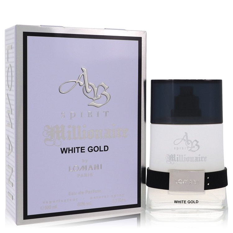 Ab Spirit Millionaire White Gold by Lomani Men Eau De Parfum Spray 3.3 oz Image
