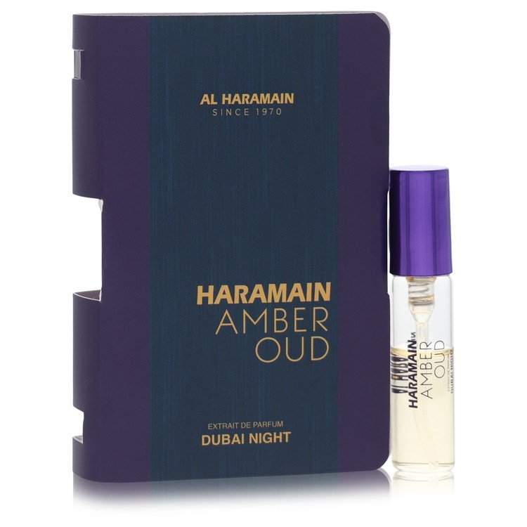 Authentic Al Haramain Amber Oud Dubai Night Vial (sample) .05 oz Outlet Batch Verified Bottle