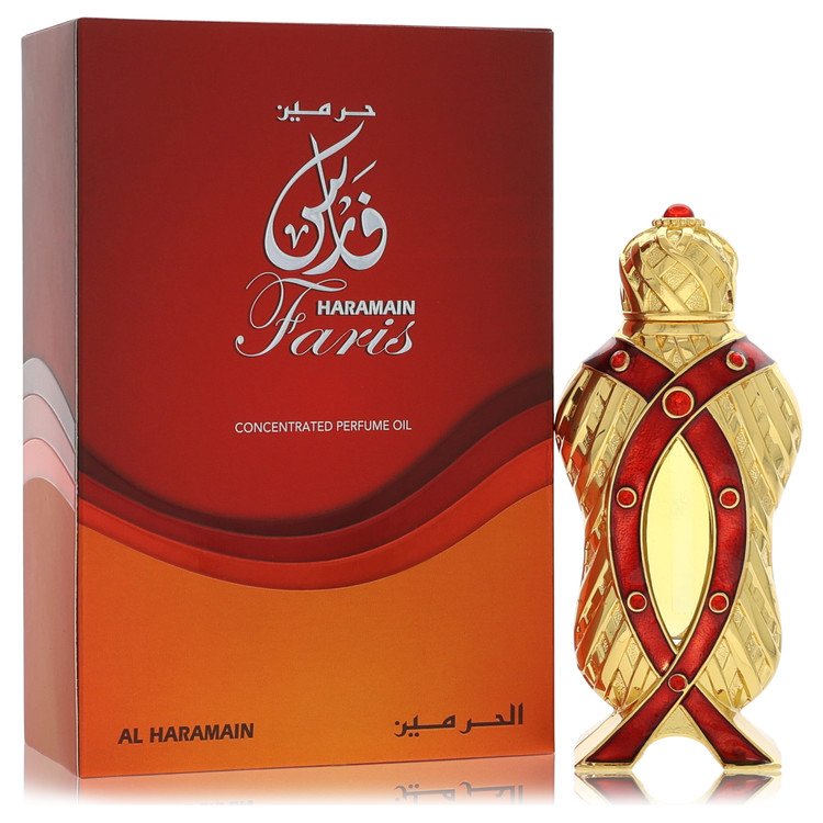 Authentic Al Haramain Faris Concentrated Perfume Oil 0.41 oz Outlet Batch Verified Bottle