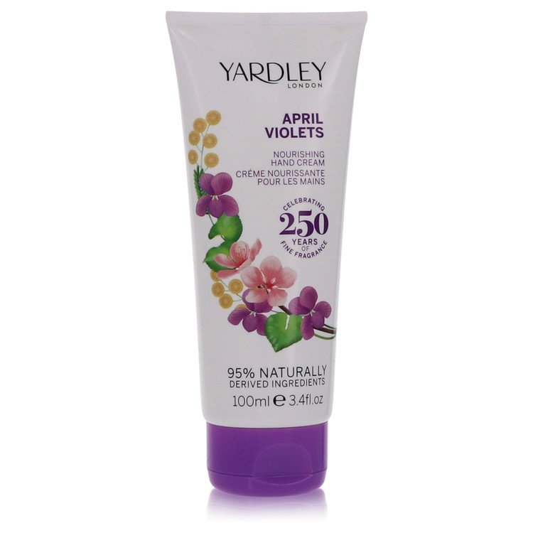April Violets by Yardley London Hand Cream 3.4 oz For Women