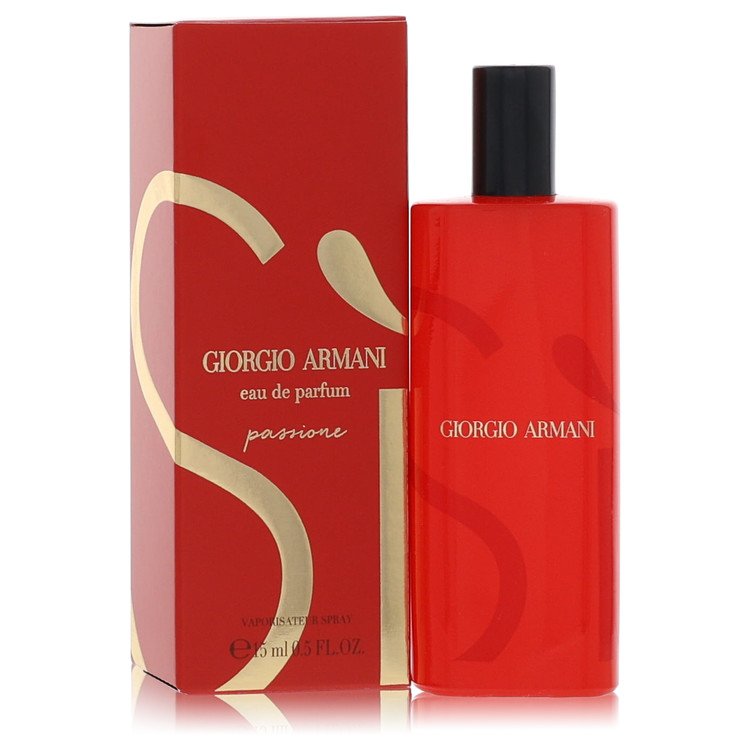 Authentic Giorgio Armani Armani Si Passione Mini EDP Spray 0.5 oz Outlet Batch Verified Bottle