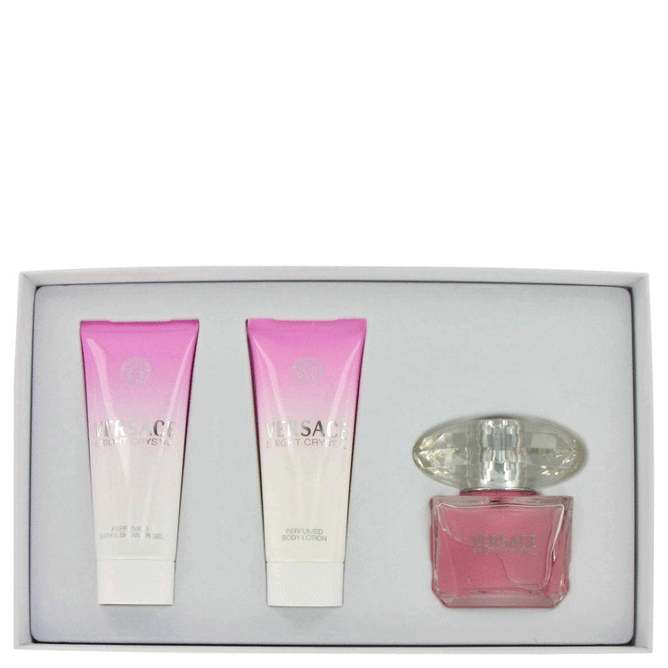 Bright Crystal for Women, Gift Set (3 oz EDT Spray + 3.4 oz Shower Gel + 3.4 oz Body Lotion)