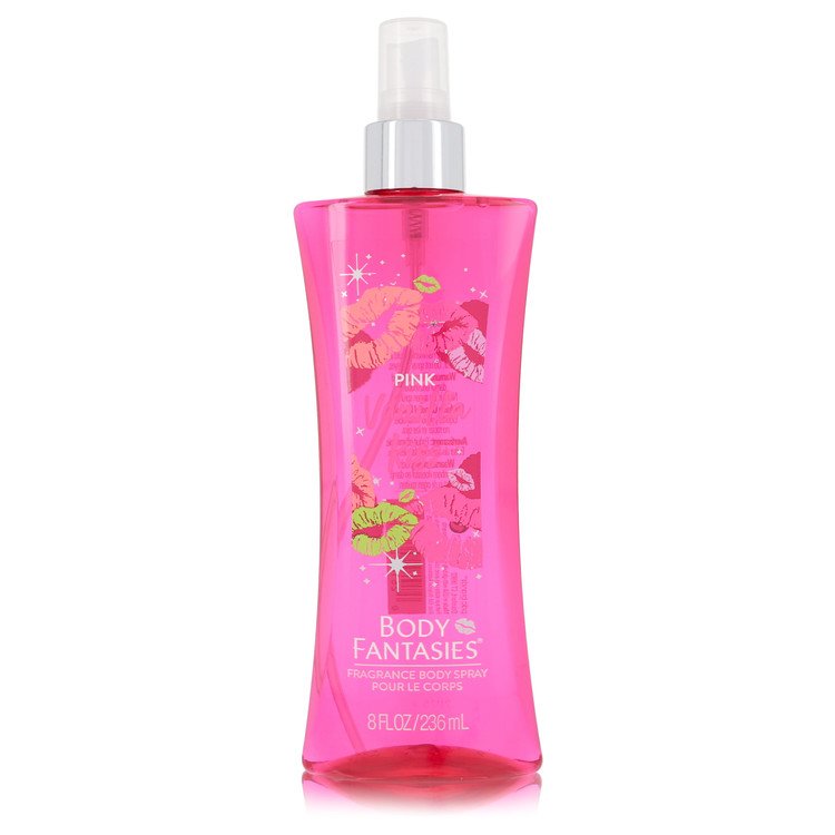Body Fantasies Signature Pink Vanilla Kiss Fantasy by Parfums De Coeur Body Spray 8 oz For Women