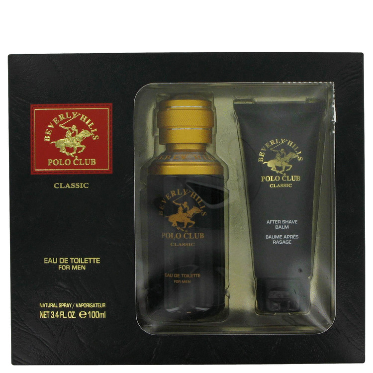 Beverly Hills Polo Club Classic Gift Set -- Gift Set - 3.4 oz Eau De Toilette Spray + 2.5 oz After Shave Balm for Men