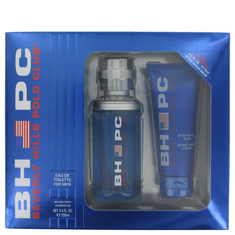 Beverly Hills Polo Club Gift Set -- Gift Set - 3.4 oz Eau De Toilette Spray + 2.5 oz After Shave Balm for Men