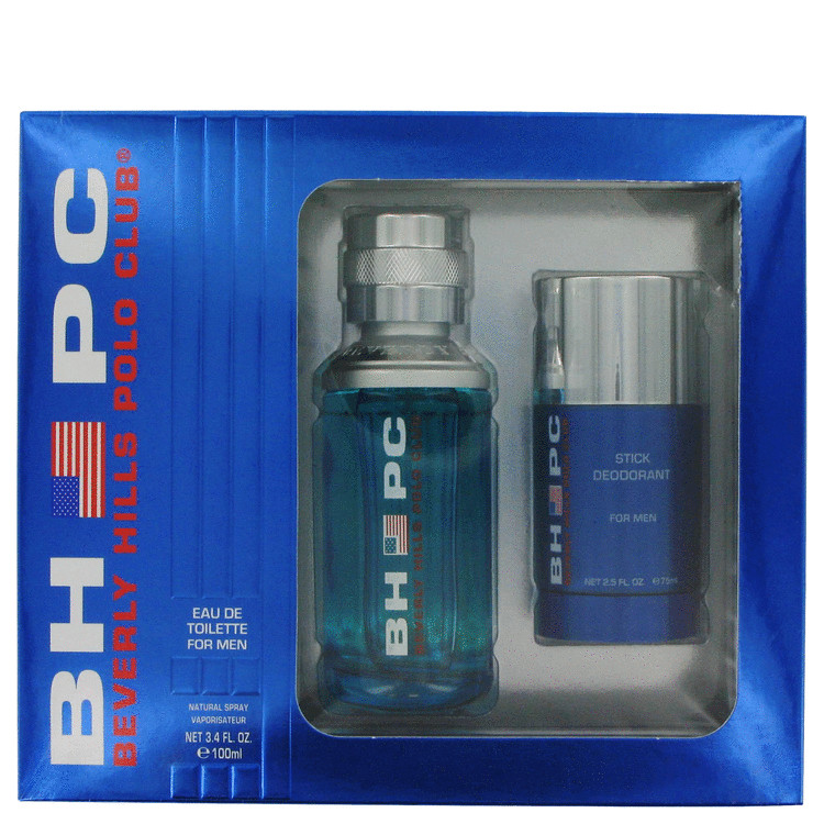 Beverly Hills Polo Club Sport Gift Set -- Gift Set - 3.4 oz Eau De Toilette Spray + 2.6 oz Deodorant Stick for Men