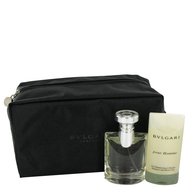 Bvlgari (bulgari) for Men, Gift Set (1.7 oz EDT Spray + 2.5 oz Shampoo/Shower Gel in Toiletry Case)