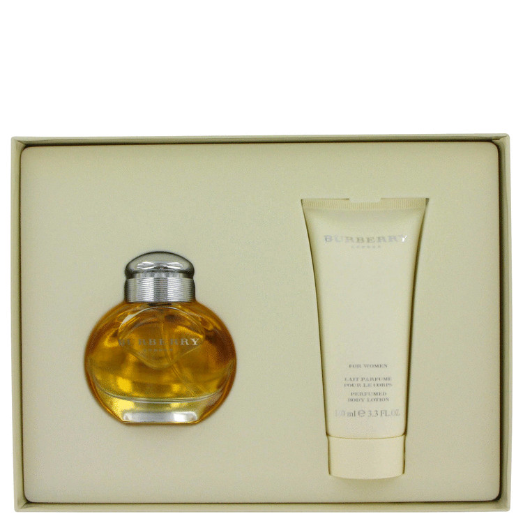 Burberry Gift Set -- Gift Set - 1.7 oz Eau De Parfum Spray + 3.3 oz Body Lotion for Women
