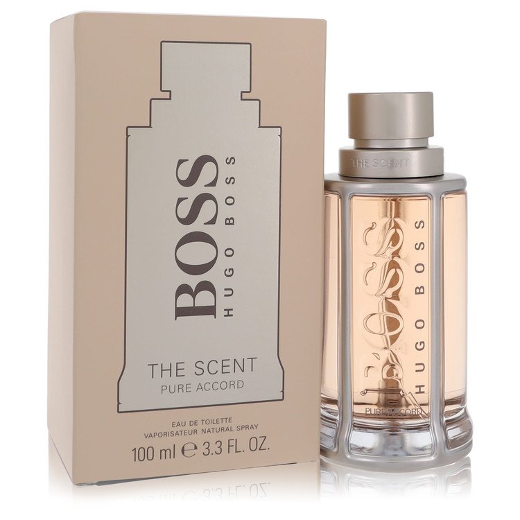 Boss The Scent Pure Accord Cologne 3.3 oz EDT Spray for Men -  Hugo Boss, 561539