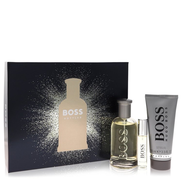 Hugo Boss Boss No. 6 for Men, Gift Set (3.3 oz EDT Spray + 0.3 oz Mini EDT Spray + 3.4 oz Shower Gel)