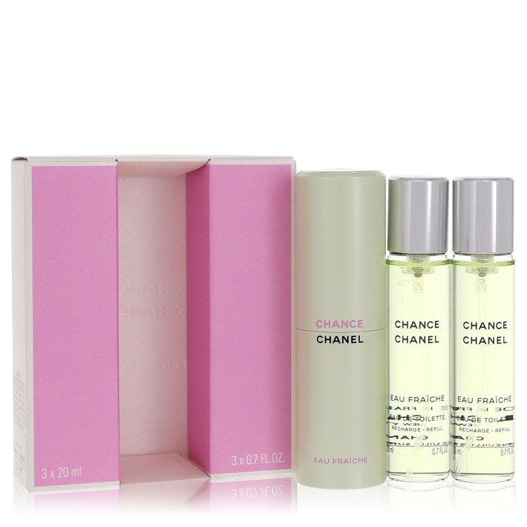 Chance by Chanel - Mini Eau Fraiche Spray + 2 Refills 3 x.7 oz 3 x 21 ml for Women