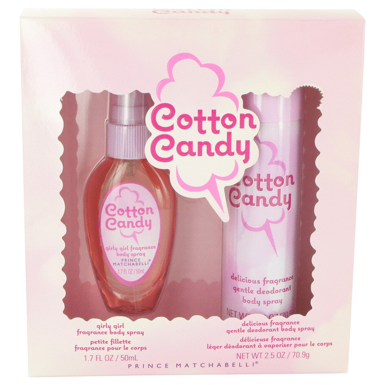 Cotton Candy Girly Girl Gift Set -- Gift Set - 1.7 oz Girly Girl Fragrance Body Spray + 2.5 oz Delicious Fragrance Body Spray for Women