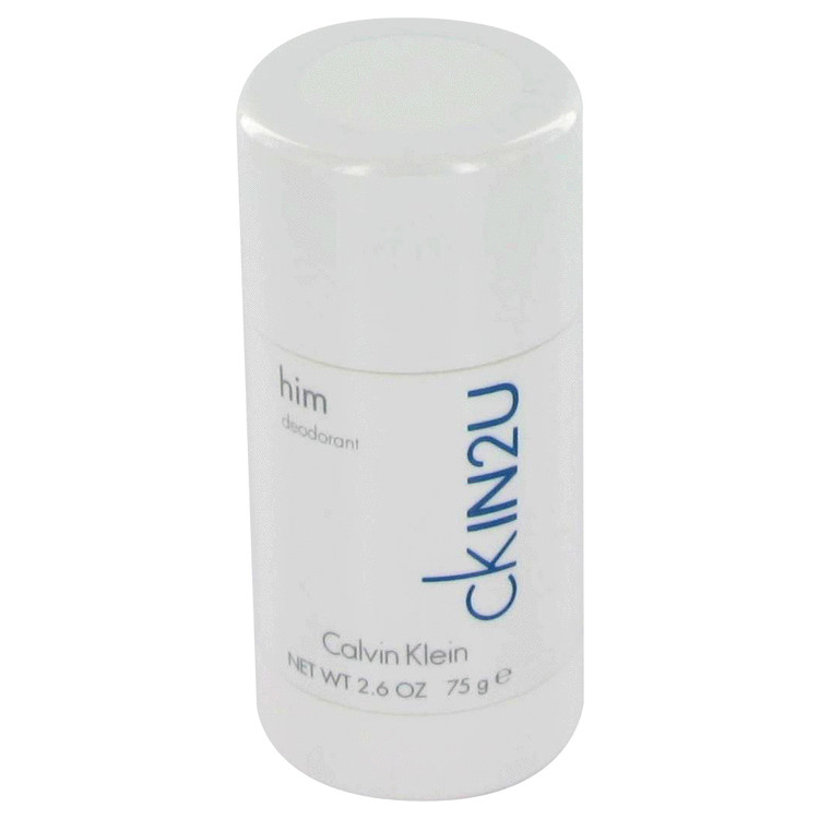 Ck In 2u Deodorant by Calvin Klein 2.5 oz Deodorant Stick for Men
