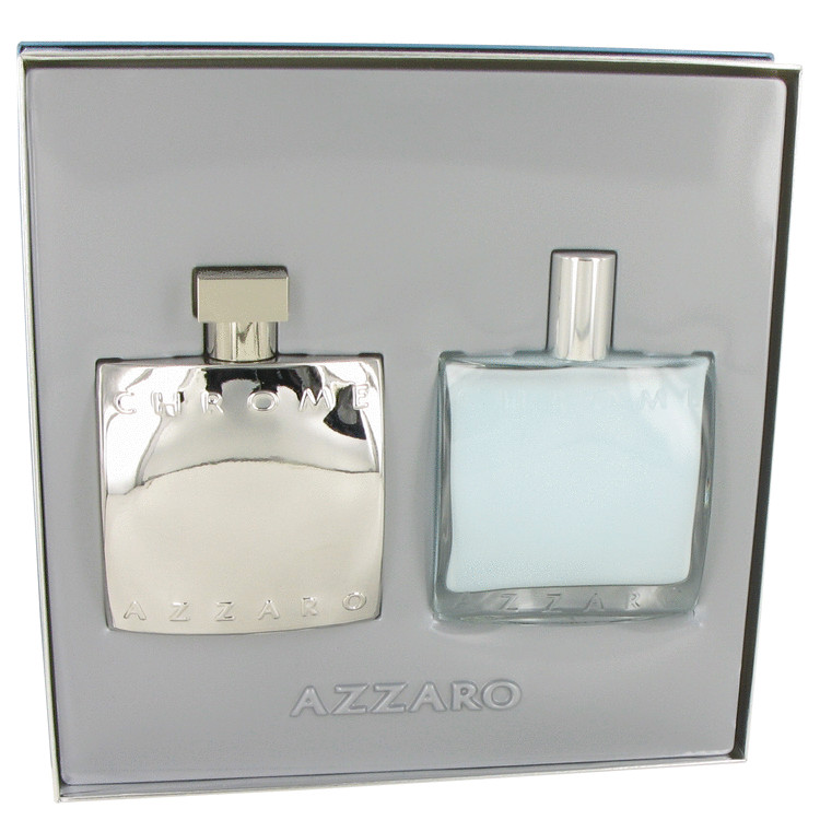Chrome for Men, Gift Set (3.4 oz EDT Spray (Chromotized Edition) + 3.4 oz After Shave Balm)