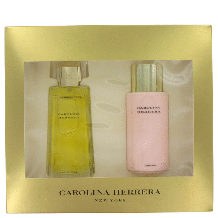Carolina Gift Set -- Gift Set - 3.4 oz Eau De Toilette Spray + 3.4 oz Body Lotion for Women