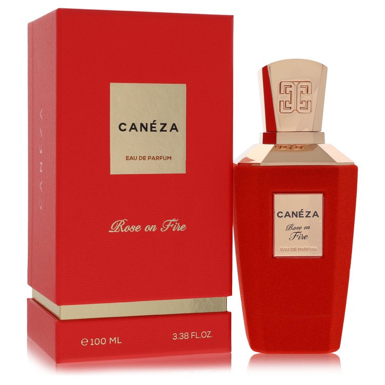 Authentic Caneza Rose On Fire Eau De Parfum Spray (Unisex) 3.4 oz Outlet Batch Verified Bottle