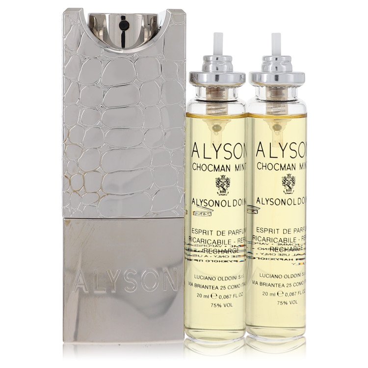 Chocman Mint by Alyson Oldoini - Eau De Parfum Refillable Spray Includes 3 X Refills And Atomizer (Unboxed) 2 oz 60 ml for Men